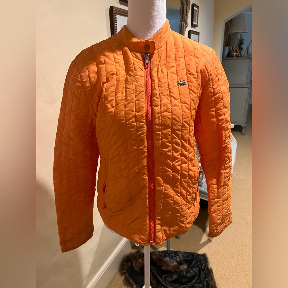 Lacoste Orange Reversible Jacket. Lightweight. Si… - image 1